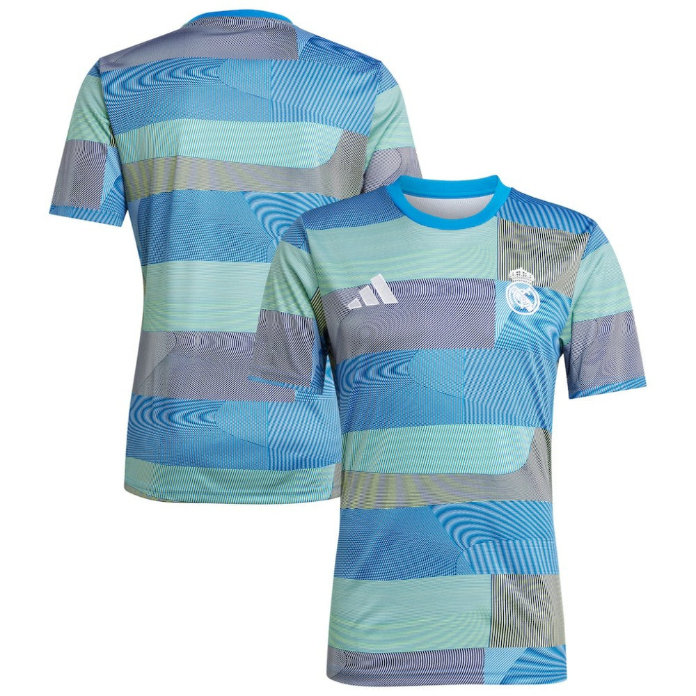 Adidas - Real Madrid 2025/26 AEROREADY Pre-Match Top - Blue