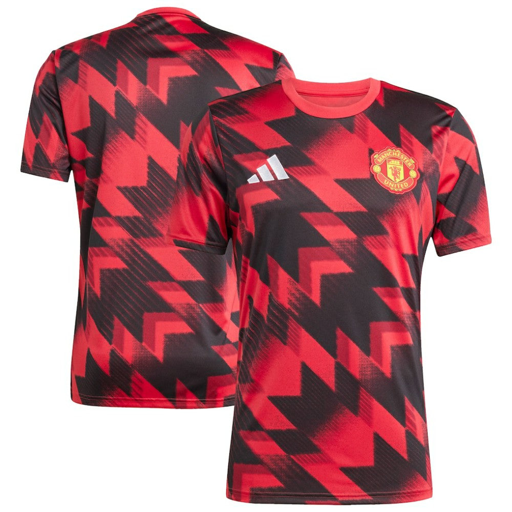 Adidas - Manchester United 2025/26 AEROREADY Pre-Match Top - Red