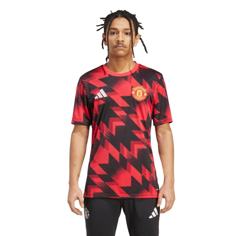 Adidas - Manchester United 2025/26 AEROREADY Pre-Match Top - Red
