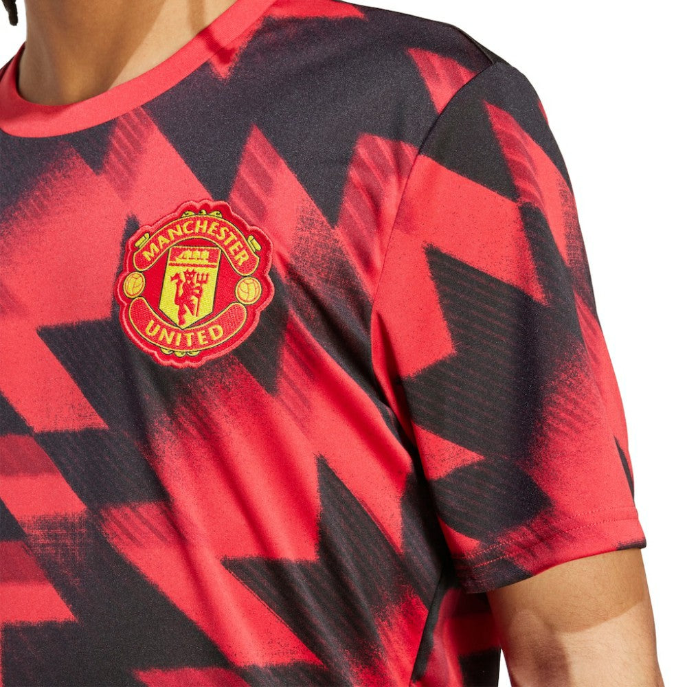 Adidas - Manchester United 2025/26 AEROREADY Pre-Match Top - Red