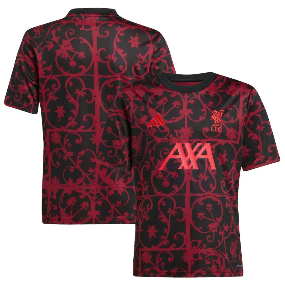 Adidas - Liverpool Youth 2025/26 Pre-Match AEROREADY Top - Black
