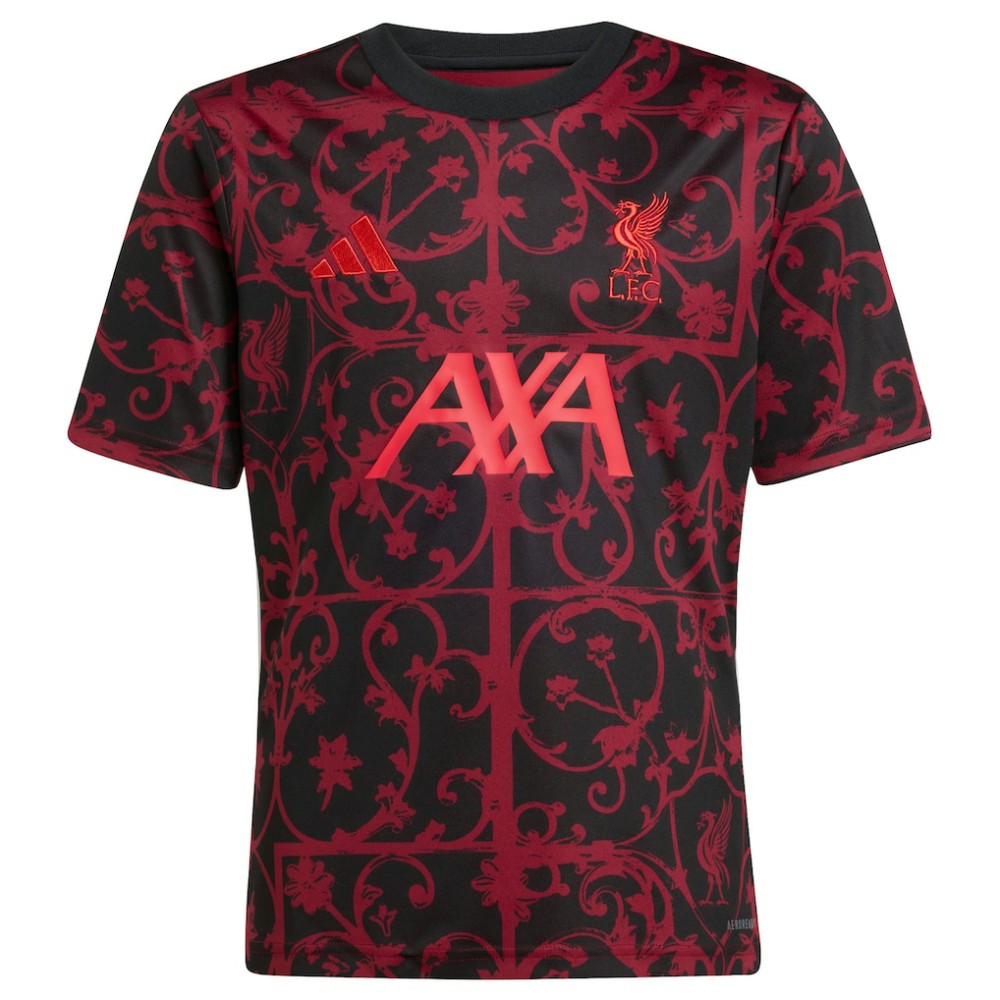 Adidas - Liverpool Youth 2025/26 Pre-Match AEROREADY Top - Black