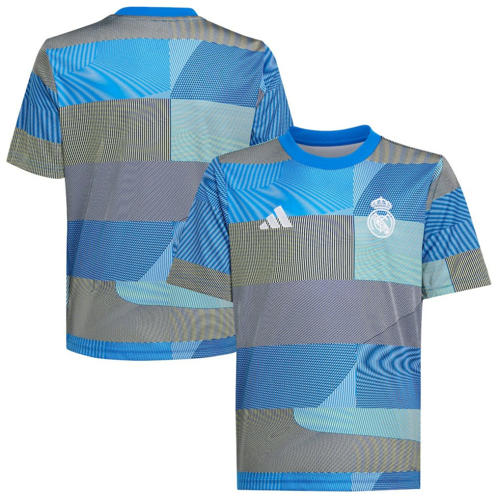 Adidas - Real Madrid Youth 2025/26 Pre-Match AEROREADY Top - Blue