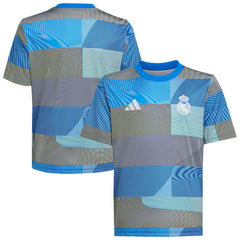 Adidas - Real Madrid Youth 2025/26 Pre-Match AEROREADY Top - Blue