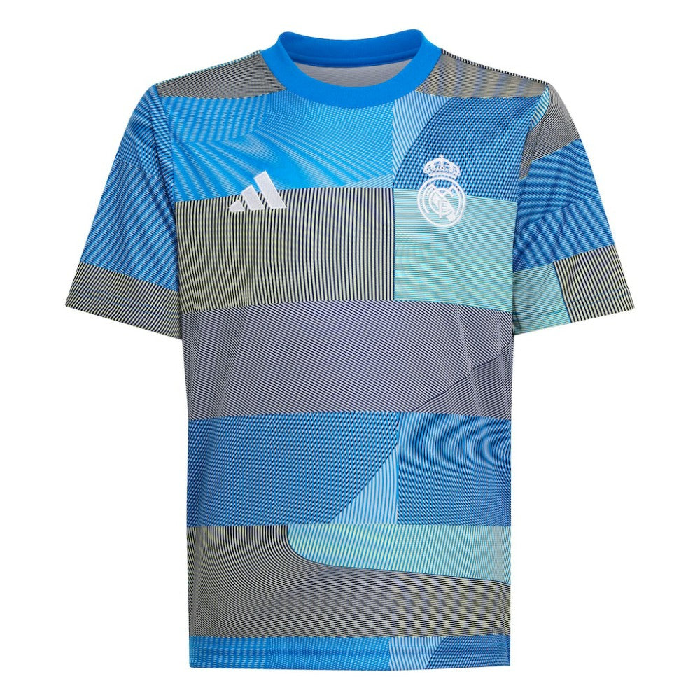 Adidas - Real Madrid Youth 2025/26 Pre-Match AEROREADY Top - Blue