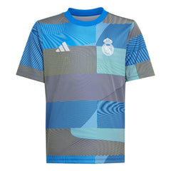 Adidas - Real Madrid Youth 2025/26 Pre-Match AEROREADY Top - Blue
