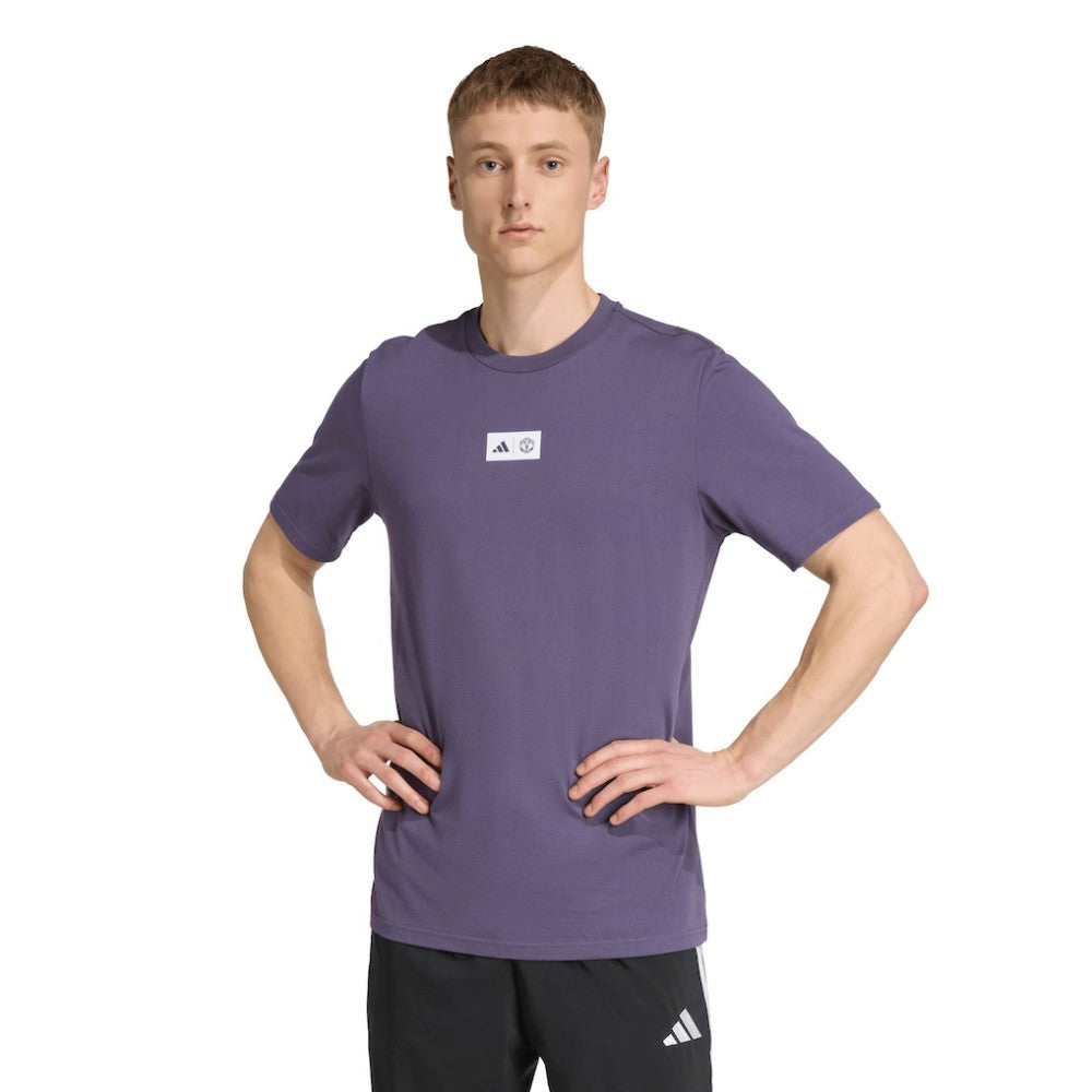 Adidas - Manchester United Jersey Hook T-Shirt - Purple