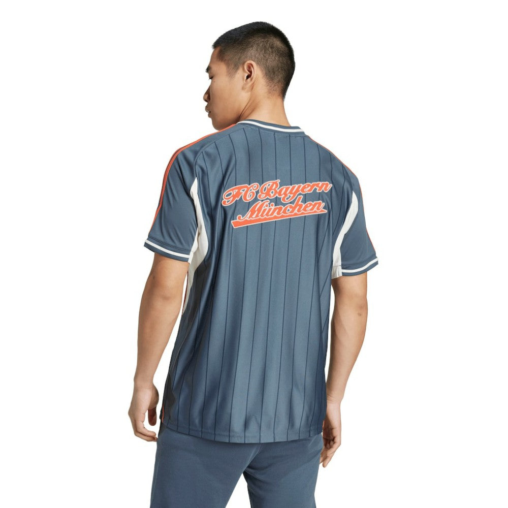 Adidas - Bayern Munich US Pack Full-Button Baseball Jersey - Gray