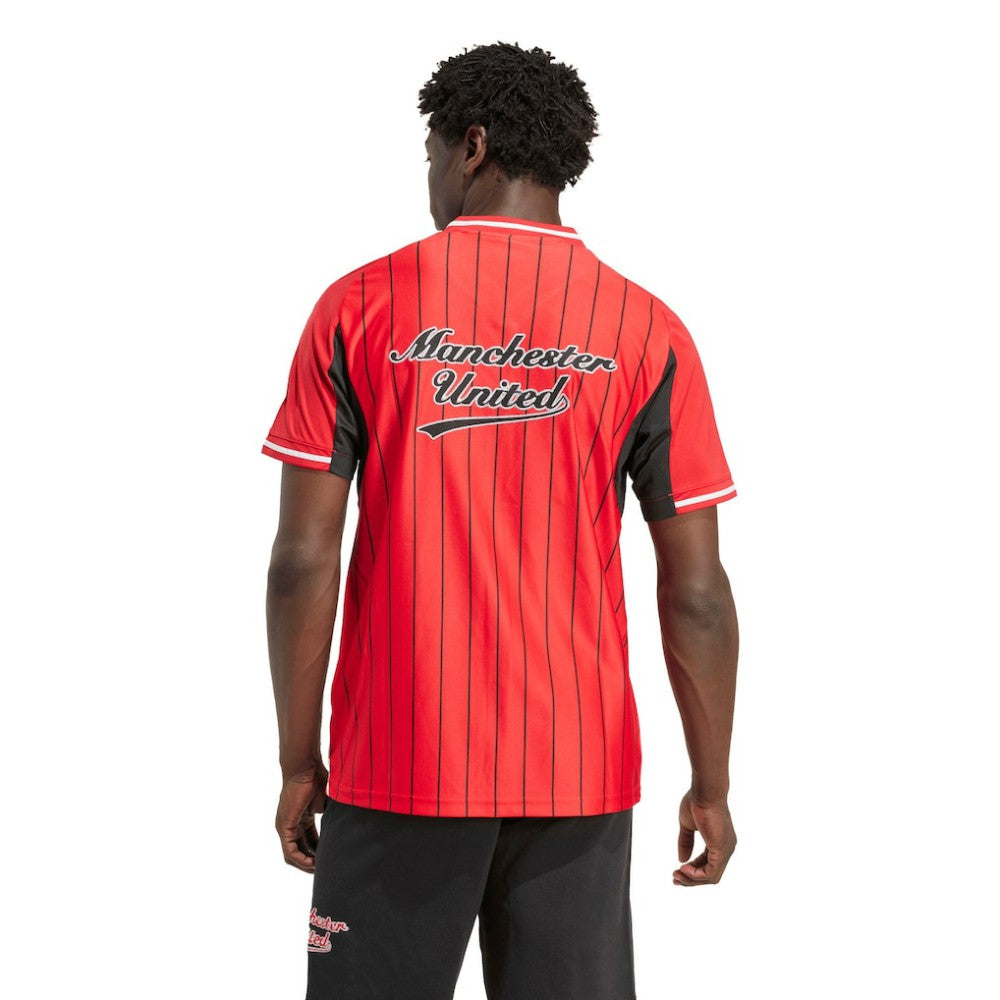 Adidas - Manchester United US Pack Full-Button Baseball Jersey - Red