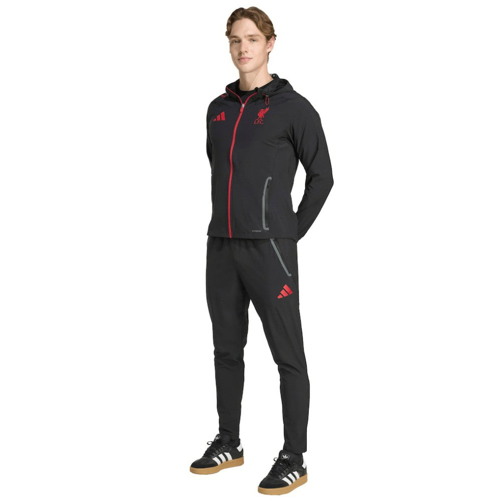 Adidas - Liverpool 2025/26 Tiro Vis Tech Travel Pants - Black