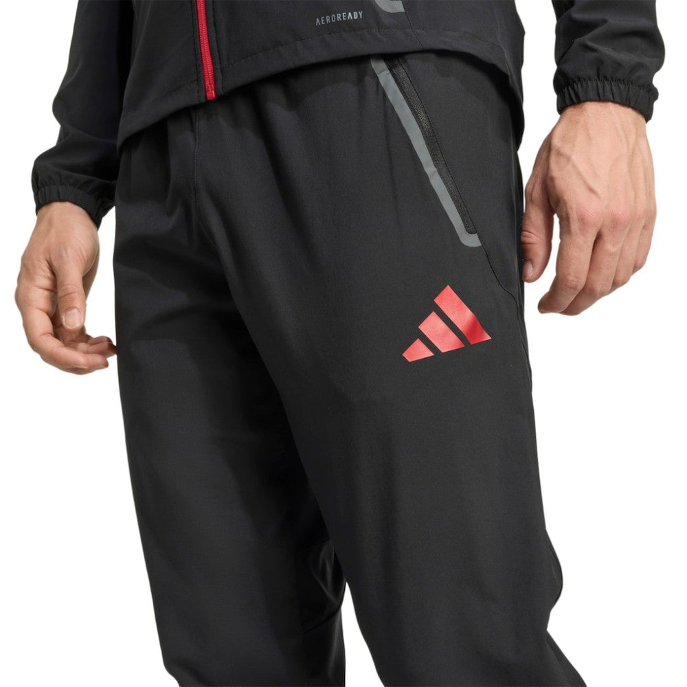 Adidas - Liverpool 2025/26 Tiro Vis Tech Travel Pants - Black
