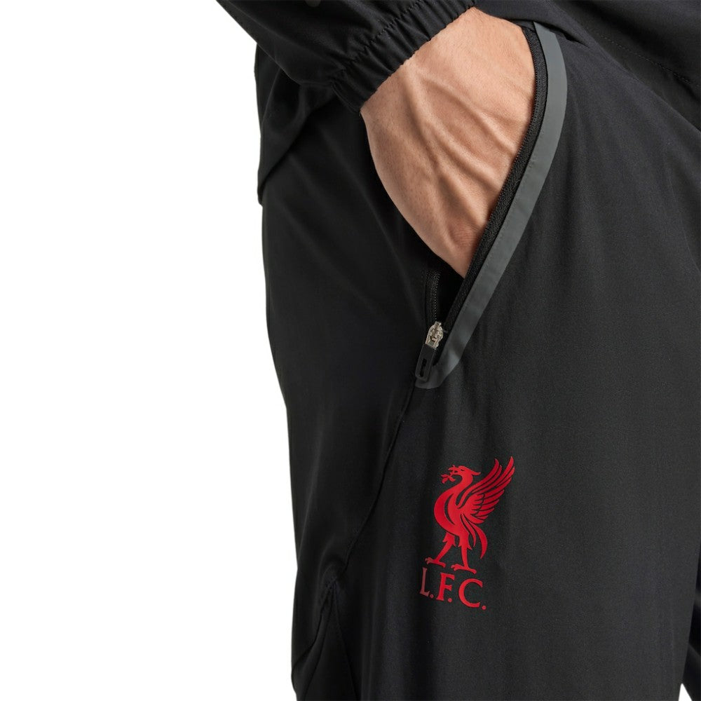 Adidas - Liverpool 2025/26 Tiro Vis Tech Travel Pants - Black