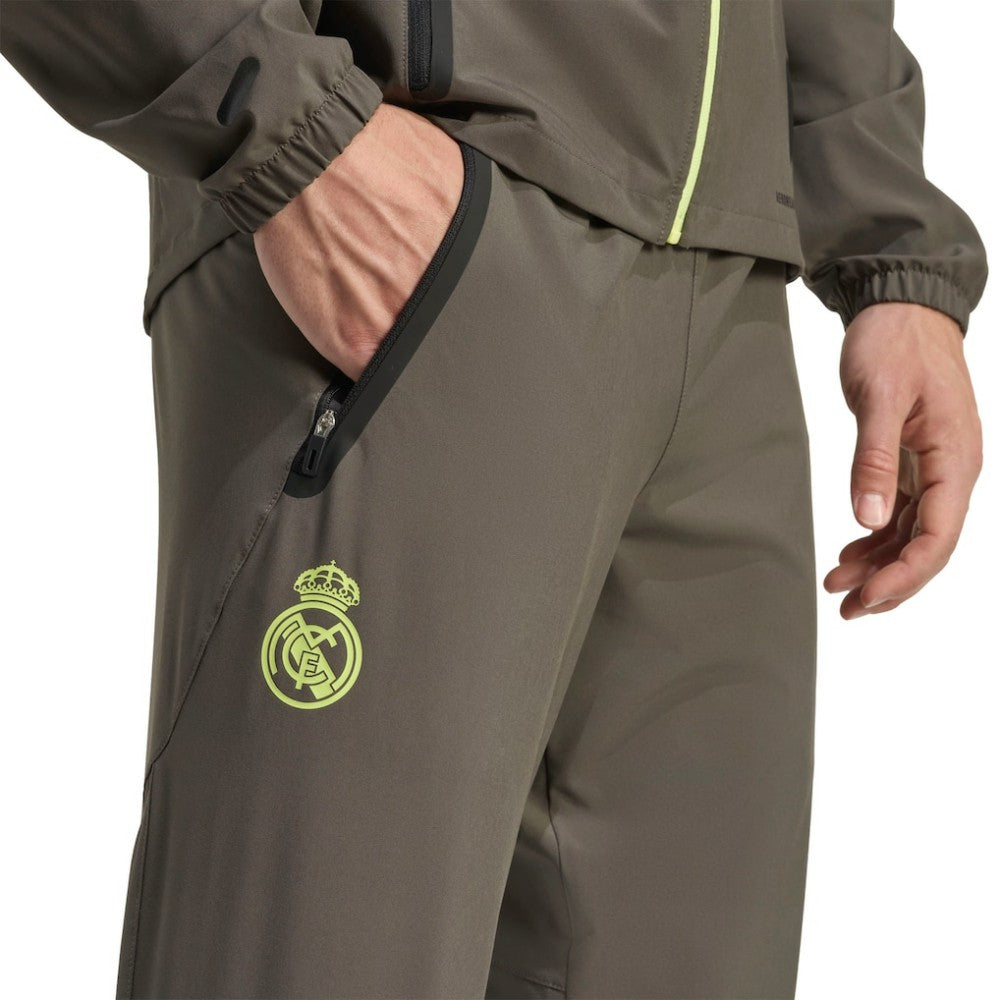 Adidas - Real Madrid 2025/26 Tiro Vis Tech AEROREADY Travel Pants - Olive