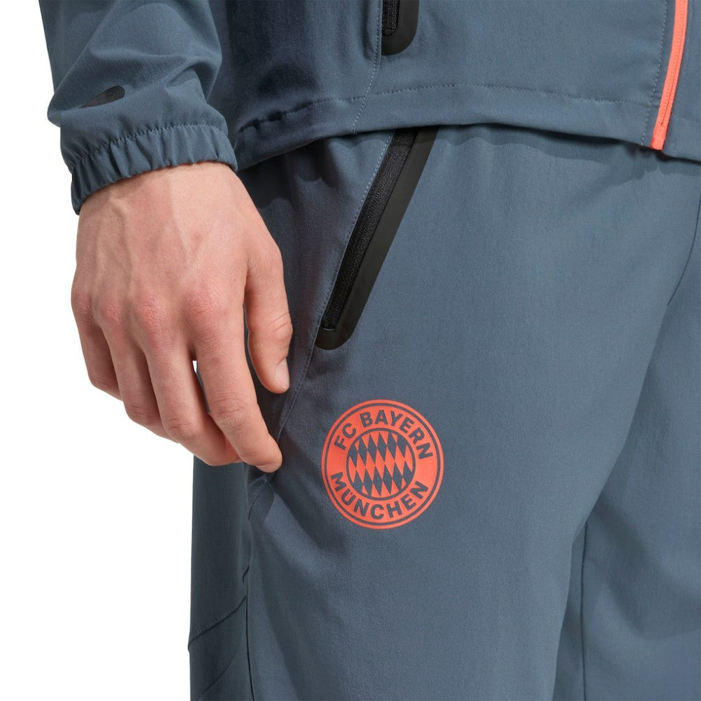 Adidas - Bayern Munich 2025/26 Tiro Vis Tech AEROREADY Travel Pants - Gray