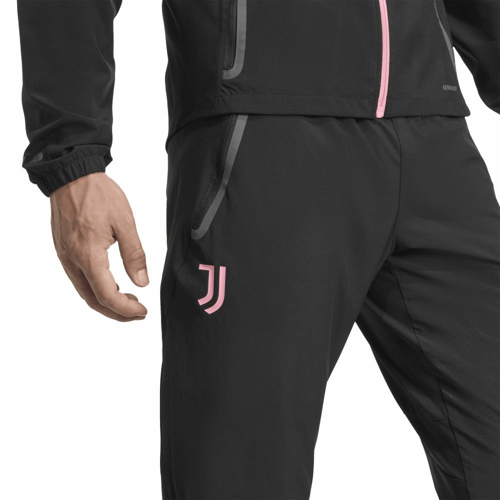 Adidas - Juventus 2025/26 Tiro Vis Tech AEROREADY Travel Pants - Black