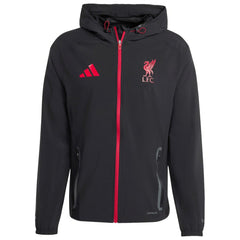 Adidas - Liverpool 2025/26 Tiro Vis Tech Travel Jacket - Black