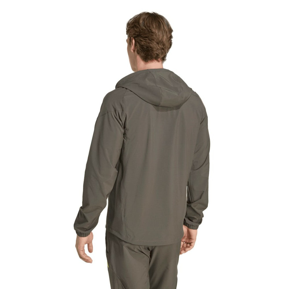 Adidas - Real Madrid 2025/26 Tiro Vis Tech Travel Jacket - Olive