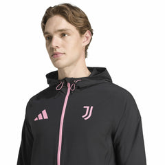 Adidas - Juventus 2025/26 Tiro Vis Tech Travel Jacket - Black