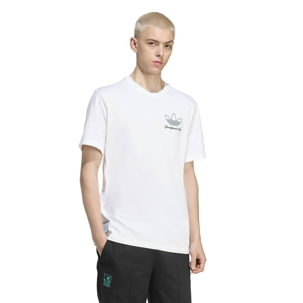 Adidas - Liverpool Terrace Icons Collection Graphic T-Shirt - White