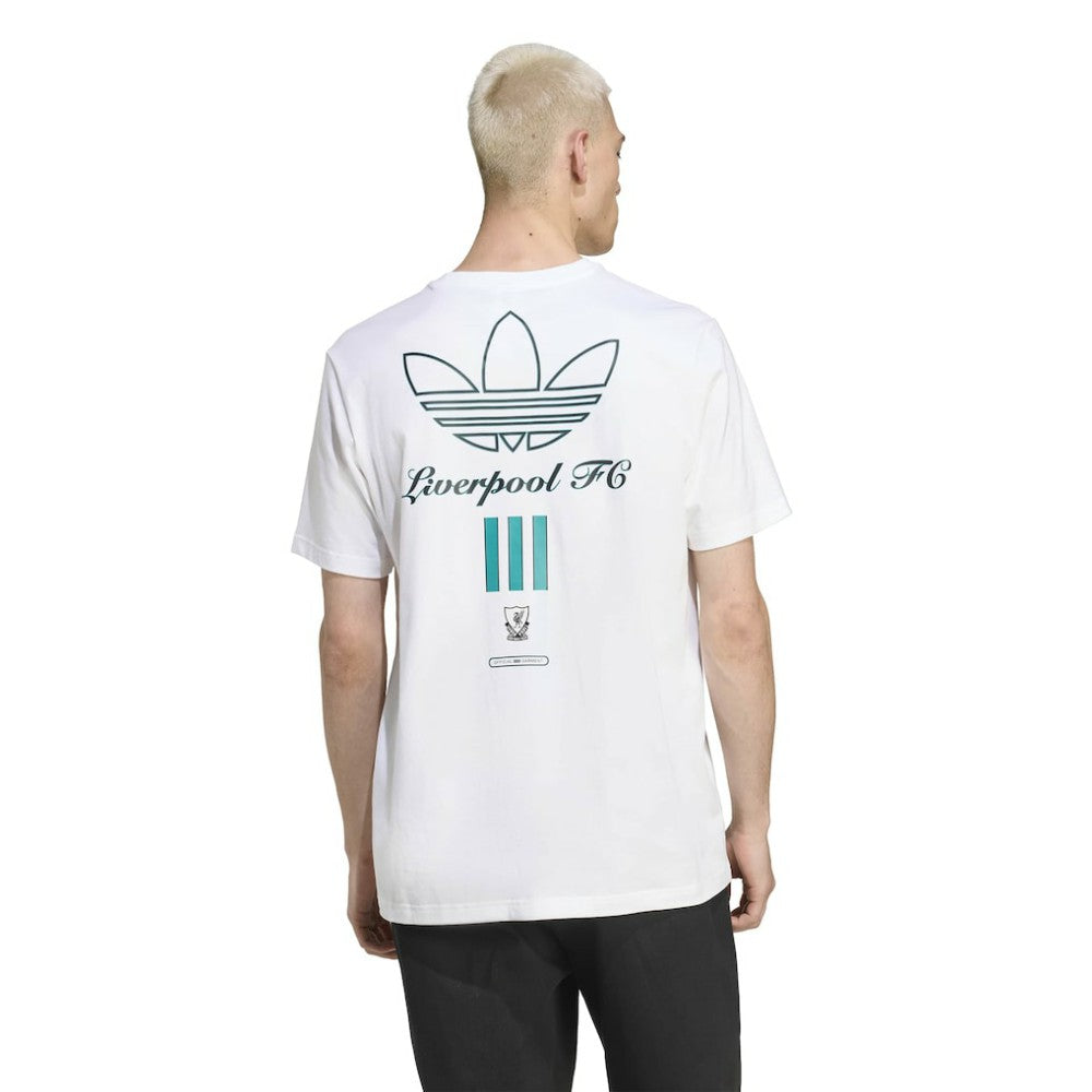 Adidas - Liverpool Terrace Icons Collection Graphic T-Shirt - White