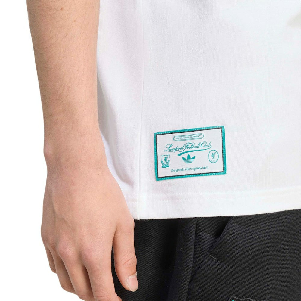 Adidas - Liverpool Terrace Icons Collection Graphic T-Shirt - White