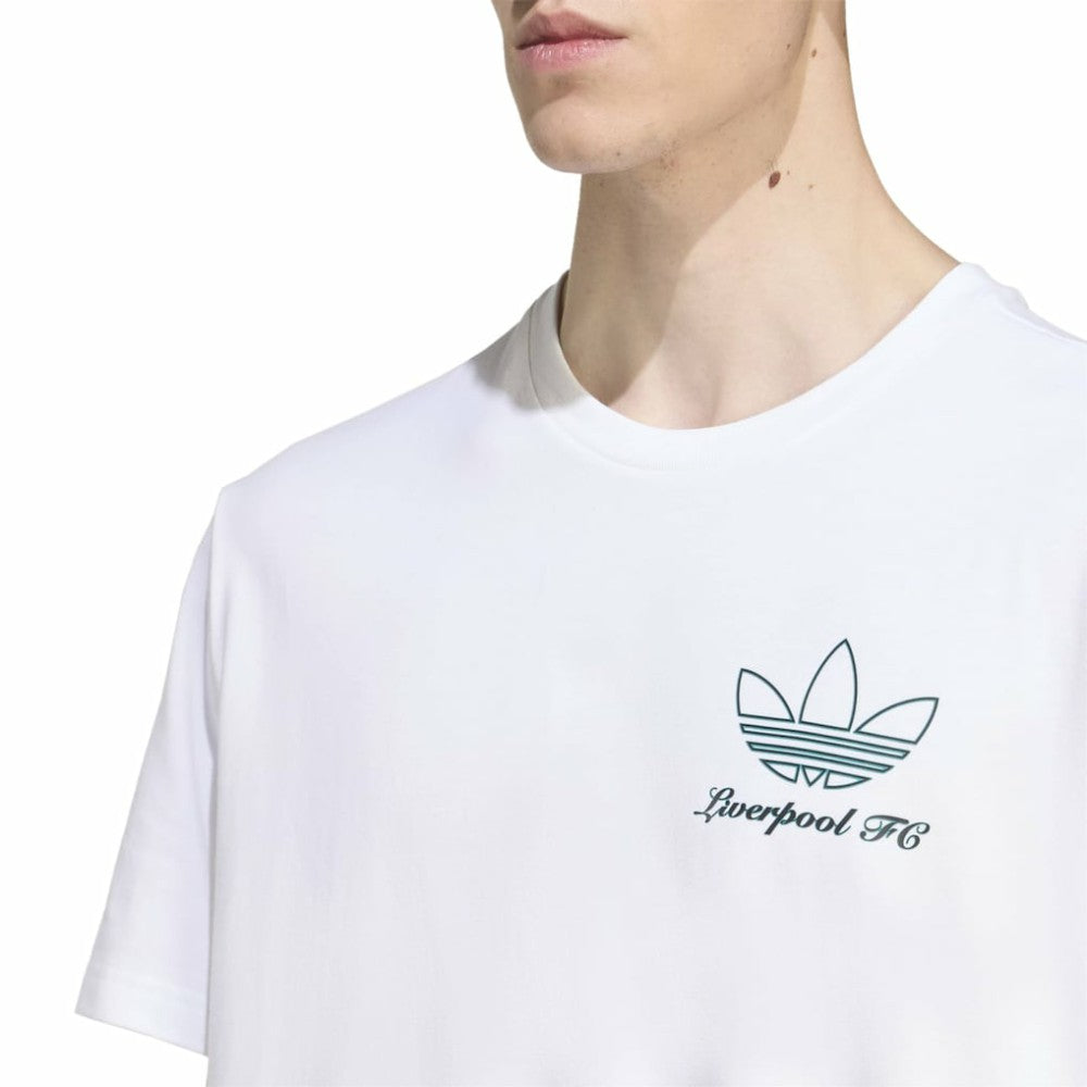 Adidas - Liverpool Terrace Icons Collection Graphic T-Shirt - White