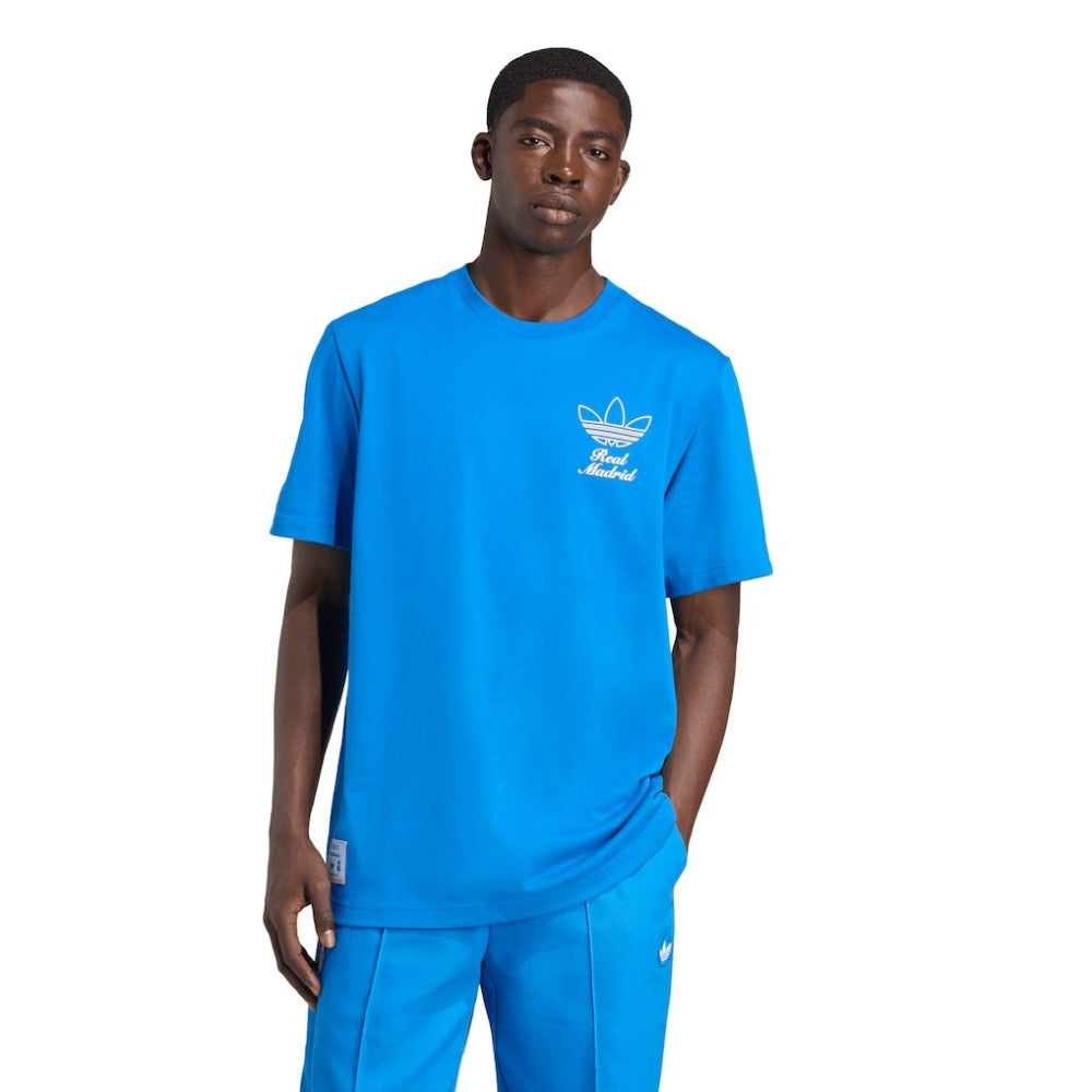Adidas - Real Madrid Terrace Icons Collection Graphic T-Shirt - Blue