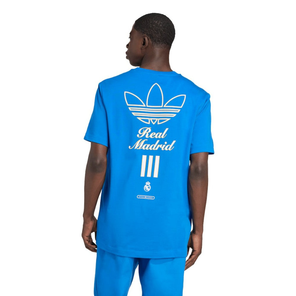 Adidas - Real Madrid Terrace Icons Collection Graphic T-Shirt - Blue