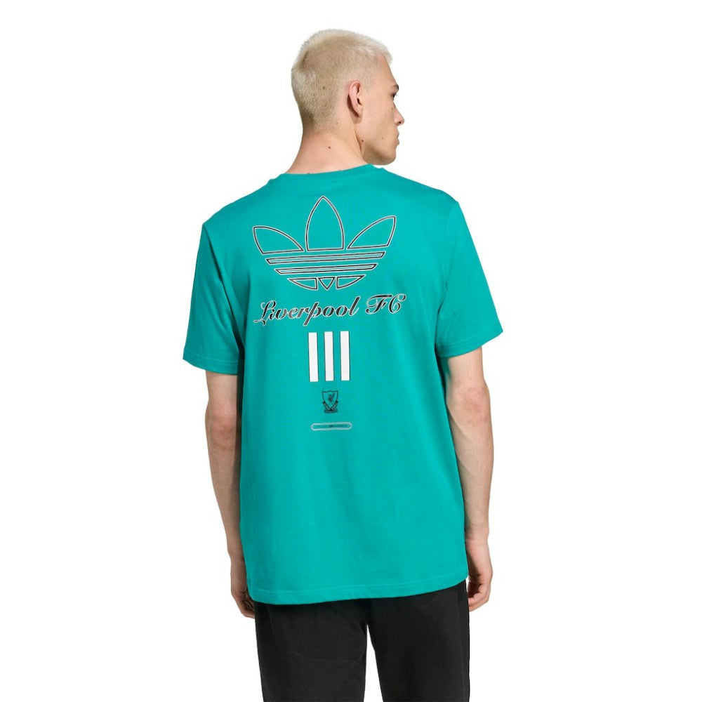Adidas - Liverpool Terrace Icons Collection Graphic T-Shirt - Green