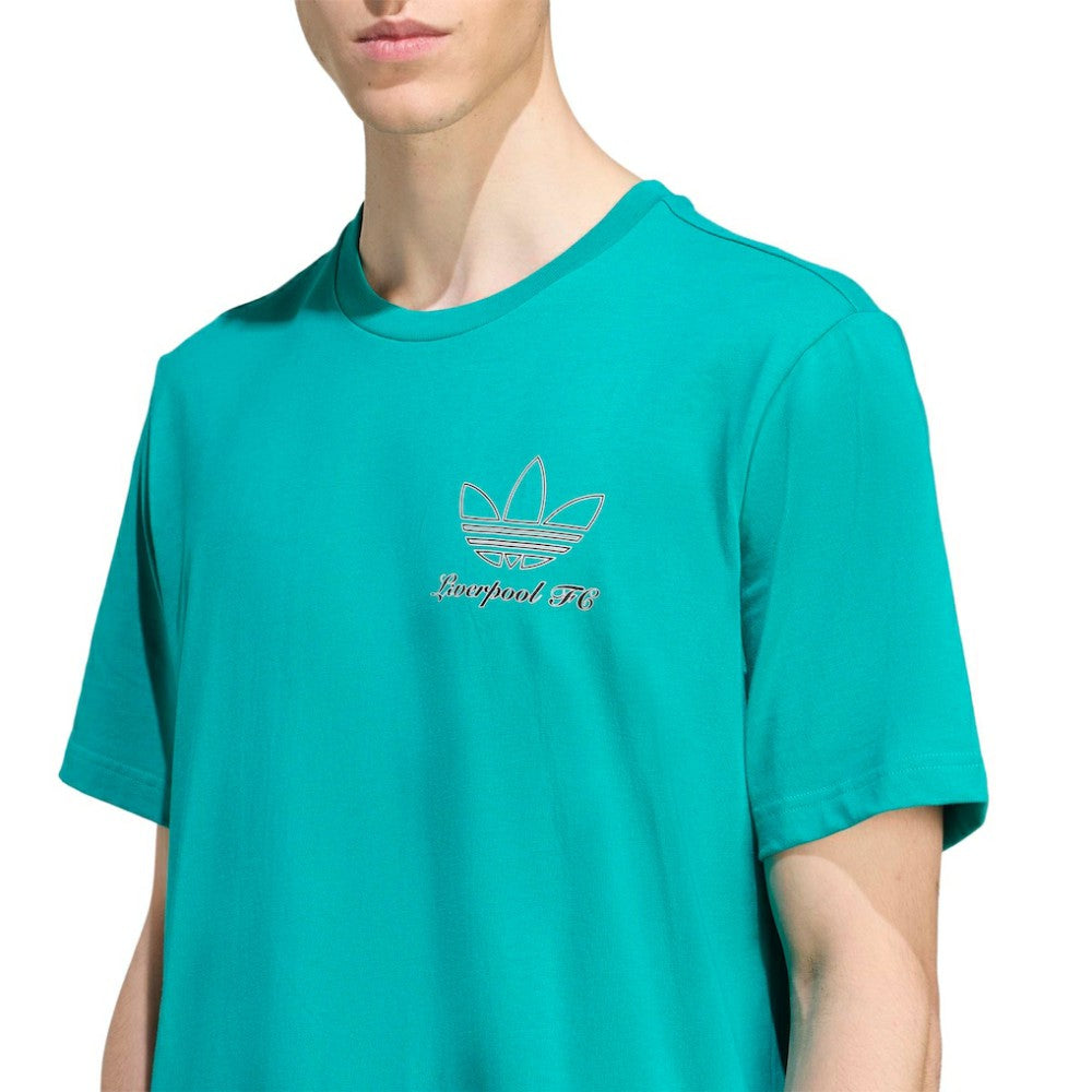 Adidas - Liverpool Terrace Icons Collection Graphic T-Shirt - Green