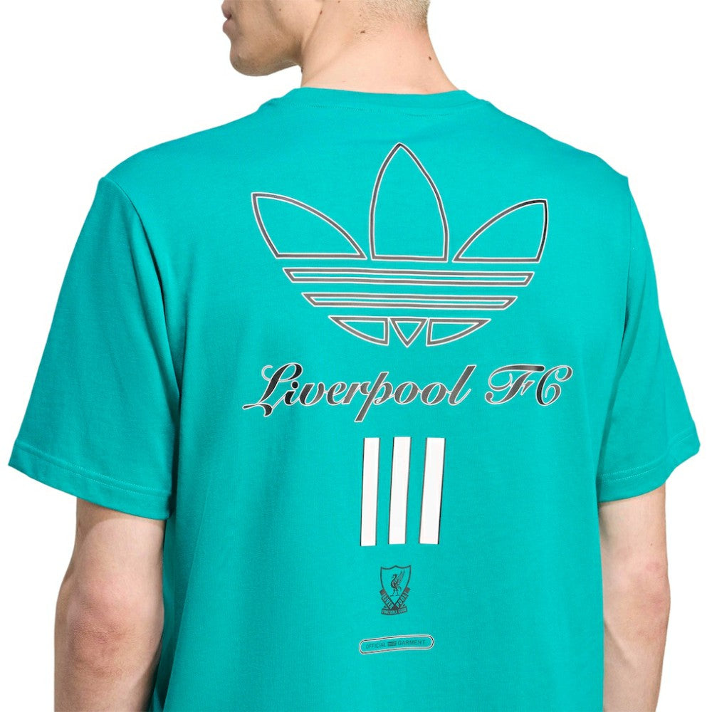 Adidas - Liverpool Terrace Icons Collection Graphic T-Shirt - Green