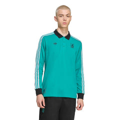 Adidas - Liverpool Terrace Icons Long Sleeve Polo - Green