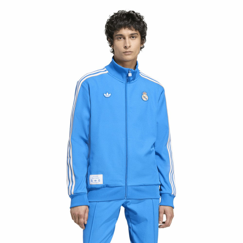 Adidas - Real Madrid Terrace Icons Full-Zip Track Jacket - Blue