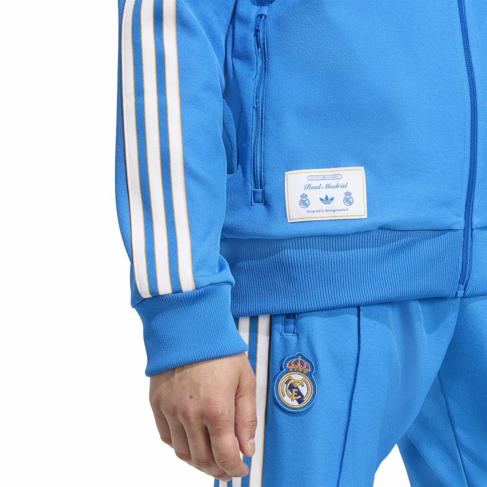 Adidas - Real Madrid Terrace Icons Full-Zip Track Jacket - Blue