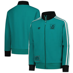 Adidas - Liverpool Youth Terrace Icons Full-Zip Track Jacket - Green