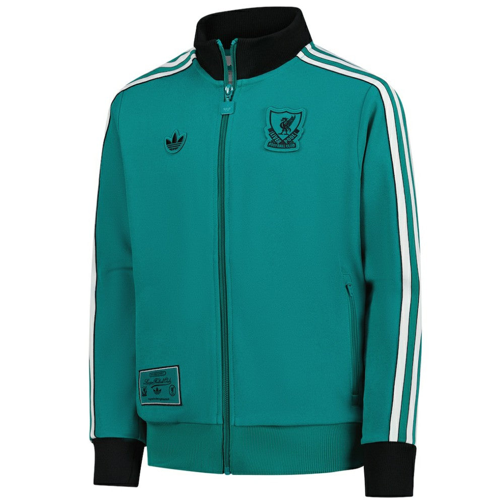 Adidas - Liverpool Youth Terrace Icons Full-Zip Track Jacket - Green