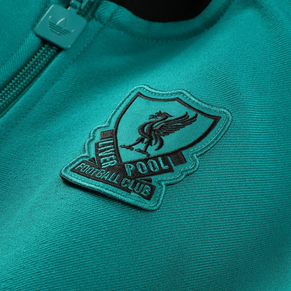 Adidas - Liverpool Youth Terrace Icons Full-Zip Track Jacket - Green