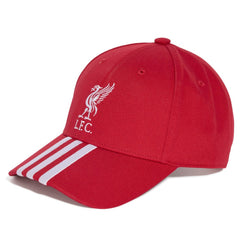Adidas - Liverpool Unisex Three-Stripe Dad Adjustable Hat - Red
