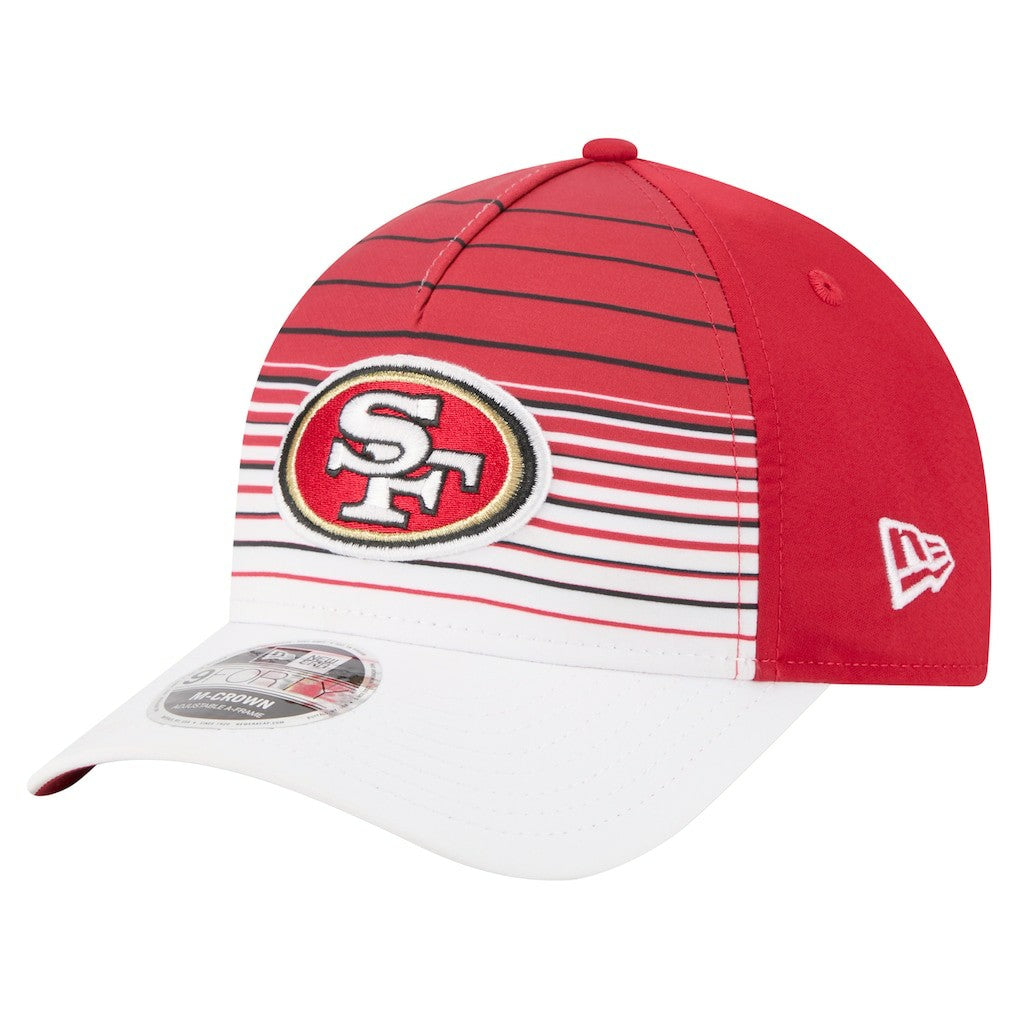 San Francisco 49ers New Era Adventure Gradient 9FORTY M-Crown A-Frame Adjustable Hat - White/Scarlet - NFL