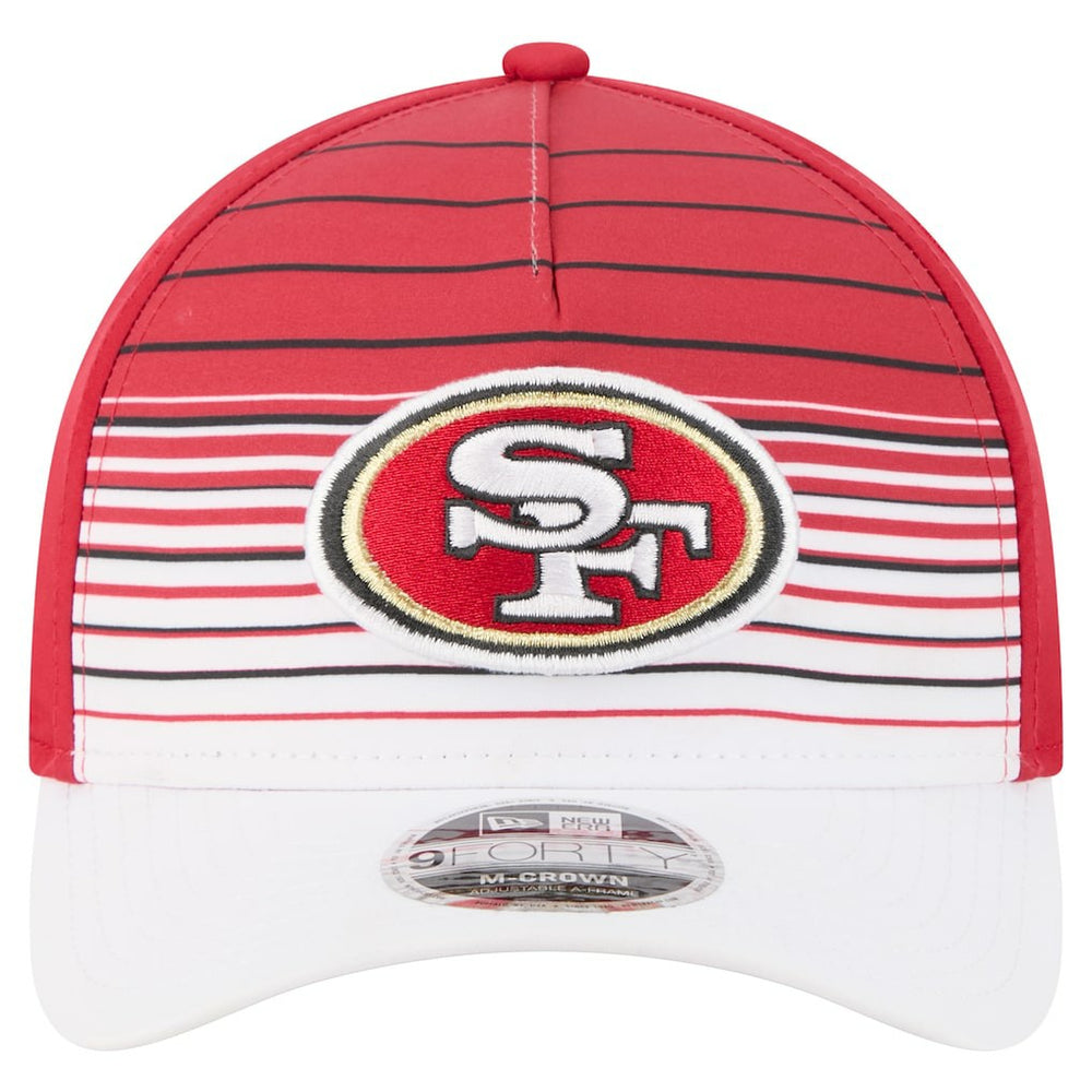San Francisco 49ers New Era Adventure Gradient 9FORTY M-Crown A-Frame Adjustable Hat - White/Scarlet - NFL