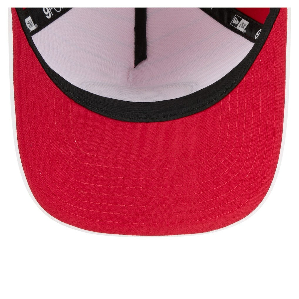 San Francisco 49ers New Era Adventure Gradient 9FORTY M-Crown A-Frame Adjustable Hat - White/Scarlet - NFL