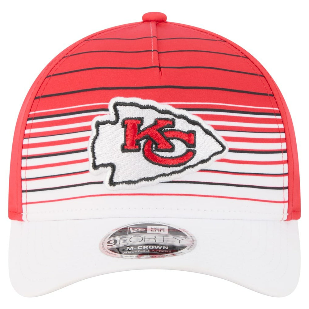 Kansas City Chiefs New Era Adventure Gradient 9FORTY M-Crown A-Frame Adjustable Hat - White/Red - NFL