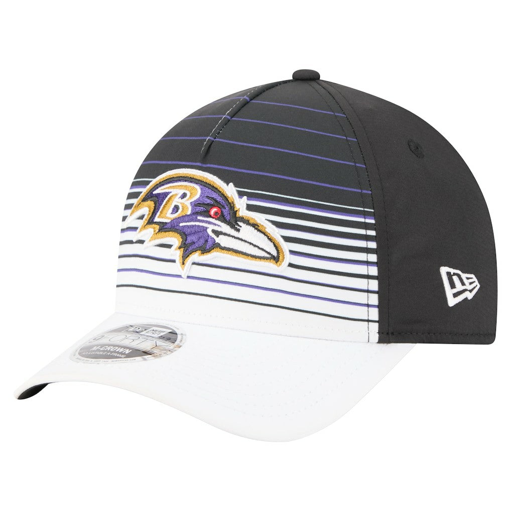 Baltimore Ravens New Era Adventure Gradient 9FORTY M-Crown A-Frame Adjustable Hat - White/Black - NFL