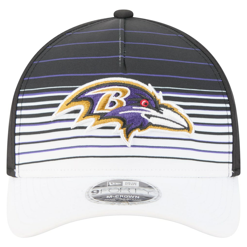 Baltimore Ravens New Era Adventure Gradient 9FORTY M-Crown A-Frame Adjustable Hat - White/Black - NFL