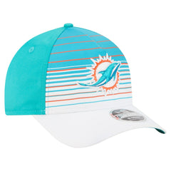 Miami Dolphins New Era Adventure Gradient 9FORTY M-Crown A-Frame Adjustable Hat - White/Aqua - NFL