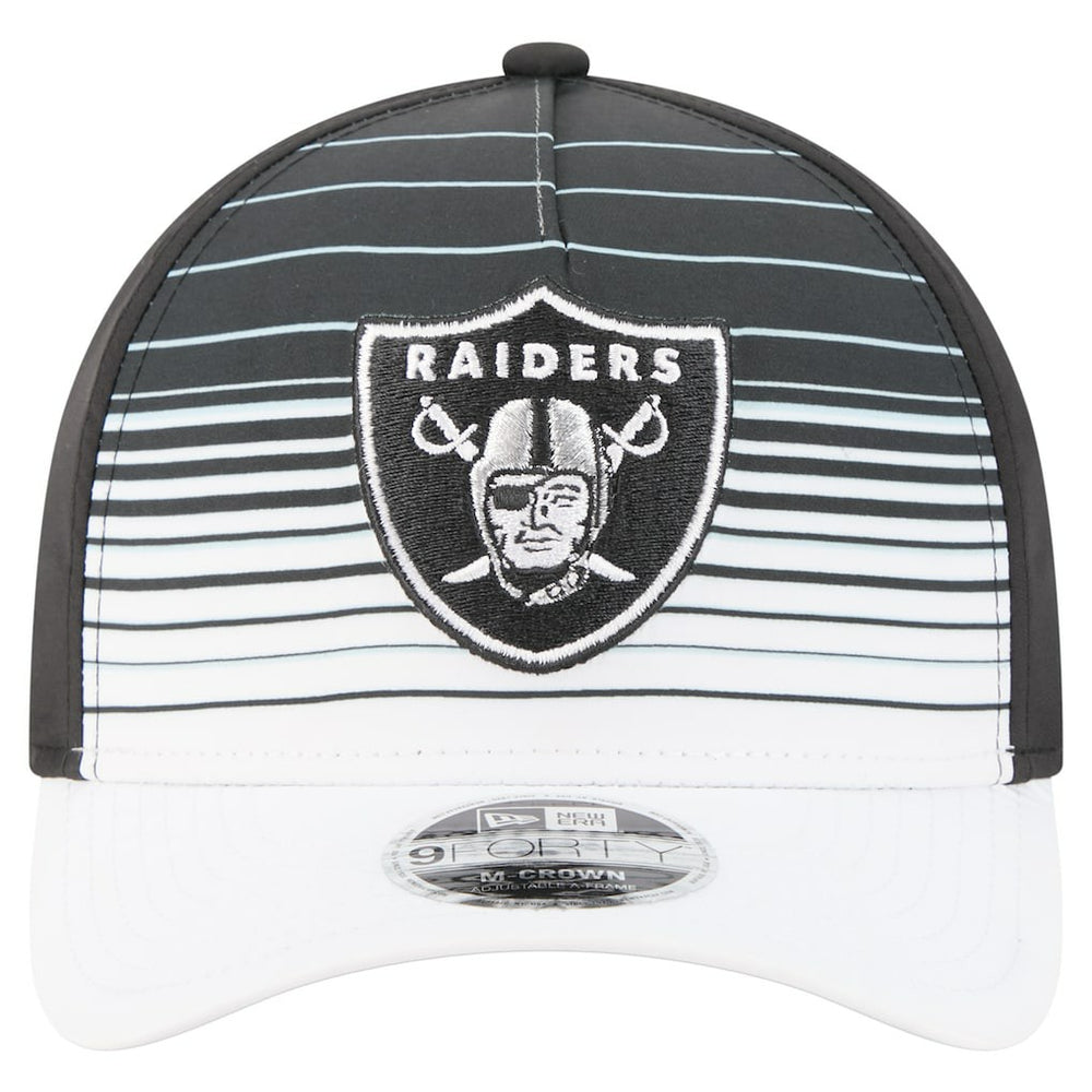 Las Vegas Raiders New Era Adventure Gradient 9FORTY M-Crown A-Frame Adjustable Hat - White/Black - NFL