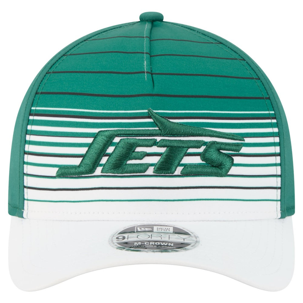 New York Jets New Era Adventure Gradient 9FORTY M-Crown A-Frame Adjustable Hat - White/Green - NFL