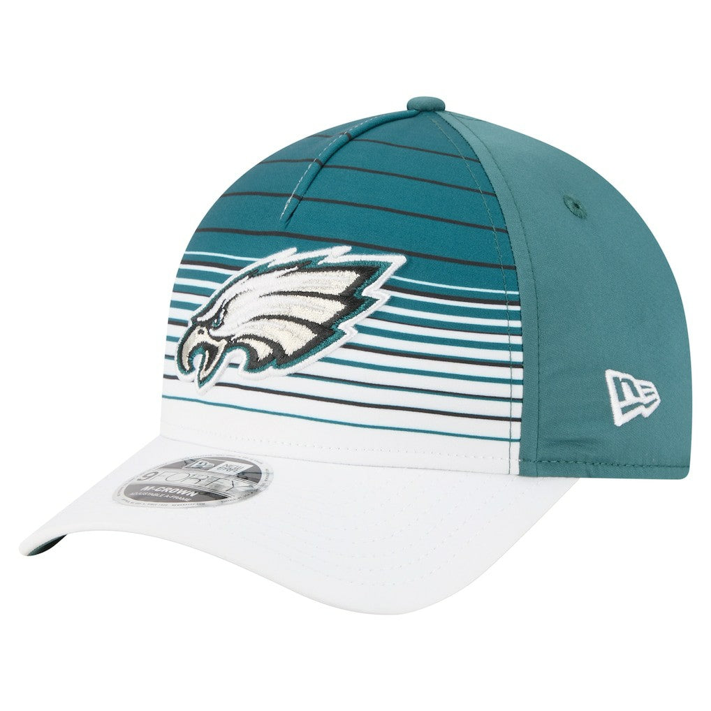 Philadelphia Eagles New Era Adventure Gradient 9FORTY M-Crown A-Frame Adjustable Hat - White/Midnight Green - NFL