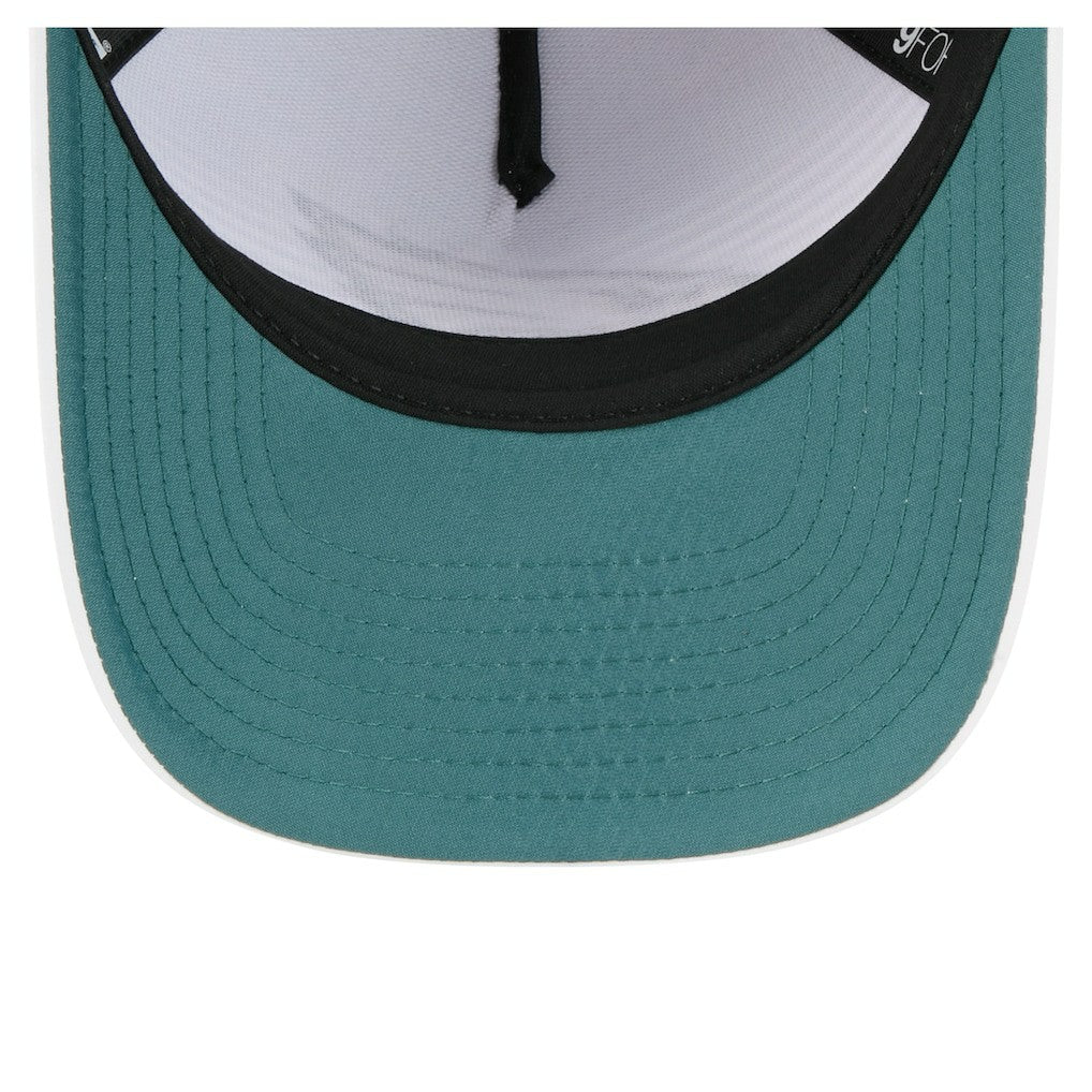 Philadelphia Eagles New Era Adventure Gradient 9FORTY M-Crown A-Frame Adjustable Hat - White/Midnight Green - NFL
