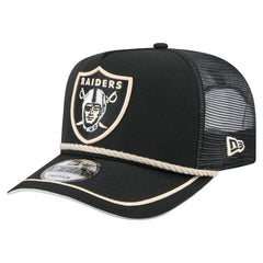 Las Vegas Raiders New Era Vintage Team Rope A-Frame Trucker 9FIFTY Snapback Hat - Black - NFL
